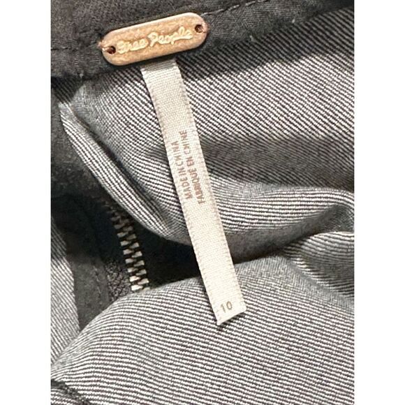 Free People Women's Modern Femme Denim Stretch A-Line Casual Mini Skirt Size 10 - Picture 2 of 7